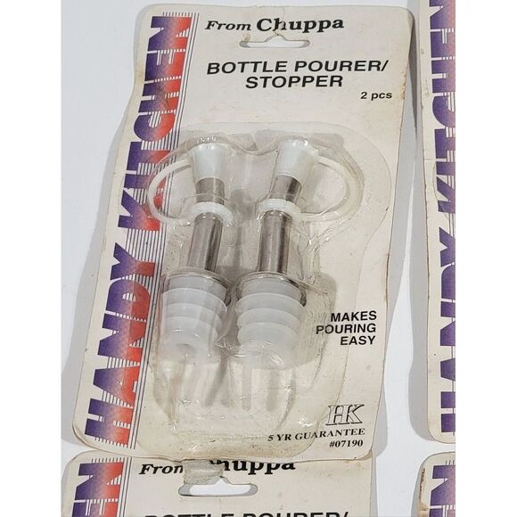 8pc Liquor Spirit Pourer Flow Wine Bottle Pour Spout Stopper Stainless Steel - Picture 4 of 9